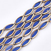 Electroplate Glass Beads Strands EGLA-S188-06-2