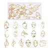 Craftdady 64Pcs 16 Style Alloy Open Back Bezel Pendants FIND-CD0001-13-8