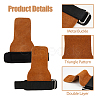 Velvet leather & Polyester Exercise Hand Protector AJEW-WH0165-44-3