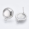 Alloy Stud Earring Findings PALLOY-T064-83P-RS-2