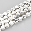 Electroplate Non-magnetic Synthetic Hematite Beads Strands G-N0322-15S-1
