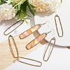 CHGCRAFT 20Pcs Alloy Open Back Bezel Big Pendants FIND-CA0008-87AB-4