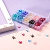 300Pcs Transparent Spray Painted Glass Charms X1-GLAA-LS0001-02-5