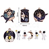 18 Pcs 9 Styles Alloy Pendants FIND-SZ0001-22-2