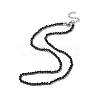 Black & White Couple Choker Necklaces Set NJEW-JN04224-3