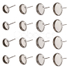 Craftdady 304 Stainless Steel Stud Earring Settings STAS-CD0001-01P-1