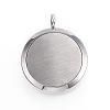 316 Surgical Stainless Steel Diffuser Locket Pendants STAS-P102-005G-3
