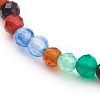 Dyed Natural Agate Beaded Bracelets BJEW-JB05932-2