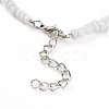 Nuggets ABS Plastic Imitation Pearl Beaded Necklaces NJEW-JN03290-01-3