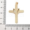 Brass Micro Pave Clear Cubic Zirconia Pendants KK-A212-06A-G-3