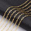 Brass Paperclip Chains X-CHC-S008-001C-G-3