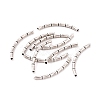 925 Sterling Silver Tube Beads STER-D036-26AS-04-3