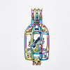 Plated Alloy Bead Cage Pendants PALLOY-S119-068-1