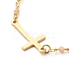 Cross Link Bracelet BJEW-JB06865-04-4