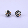 Printed Round Silicone Focal Beads SI-JX0056A-86-1