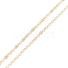 Crystal Rhinestone Rondelle Slider Pendant Necklace with Brass Cable Chains for Women NJEW-JN03816-6