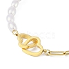 Ion Plating(IP) 304 Stainless Steel Heart Link Bracelets for Women BJEW-K254-12G-2