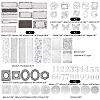 Black & White Lace DIY Scrapbooking Kits STIC-WH0024-01-2