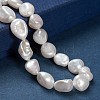 Natural Baroque Pearl Keshi Pearl Beads Strands PEAR-K004-33-5