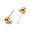 Brass Stud Earring Findings FIND-R144-13C-G18-2