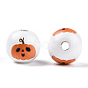 Halloween Theme Wood European Beads WOOD-N016-04A-2