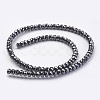 Non-magnetic Synthetic Hematite Beads Strands G-K263-01B-03-2
