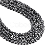  2 Strands Non-magnetic Synthetic Hematite Beads Strands G-NB0004-67-1