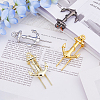 SUPERFINDINGS 4Pcs 4 Colors Alloy Bookmarks AJEW-FH0004-54-4