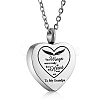 Stainless Steel Heart Urn Ashes Pendant Necklace NJEW-SZ0001-60F-1