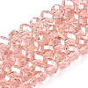 Electroplate Glass Beads Strands EGLA-A034-T2mm-A34-1
