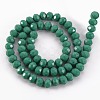 Opaque Solid Color Glass Beads Strands X-EGLA-A034-P8mm-D19-2