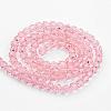 Transparent Glass Bead Strands GLAA-G013-6mm-87-2