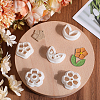 CRASPIRE 5 Styles Flower & Leaf Plastic Clay Pressed Molds DIY-CP0010-31-4