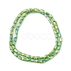 Transparent Electroplate Glass Beads Strands X-EGLA-I017-03-AB04-2