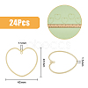 SUPERFINDINGS 24Pcs Alloy Connector Charms FIND-FH0007-16-2