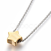 304 Stainless Steel Pendant Necklaces NJEW-L154-01GP-3