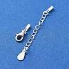 925 Sterling Silver Curb Chain Extender STER-G039-01B-S-2