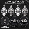 Unicraftale 4Pcs 2 Styles Titanium Steel Pendants STAS-UN0054-69-5