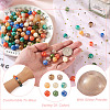 160Pcs 8 Colors Opaque Acrylic Beads SACR-PJ0001-03-14