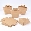 Nbeads Rectangle Foldable Creative Kraft Paper Gift Bag CON-NB0001-86-4