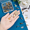 Unicraftale 60Pcs 2 Colors 304 Stainless Steel Clip-on Earring Findings STAS-UN0041-58-4