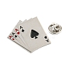 Poker Black Alloy Brooches JEWB-I030-11G-3