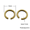 Tibetan Style Open Jump Rings X-TIBE-A24563-AB-FF-1