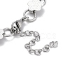 Non-Tarnish 304 Stainless Steel Link Chain Bracelets for Women BJEW-Q343-04A-P-3