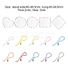 40Pcs 5 Style Acrylic Transparent Blank Pendants DIY-CJC0002-011-3