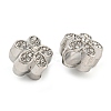 Rack Plating Alloy Rhinestone European Beads FIND-B034-17P-01-2