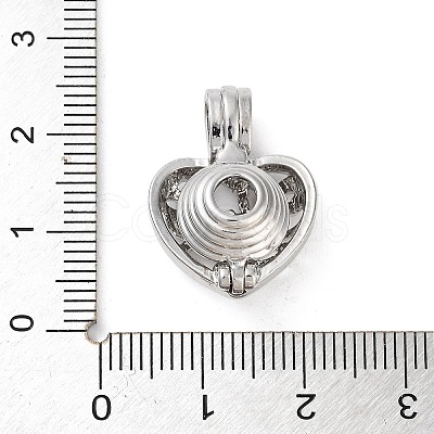 Alloy Bead Cage Pendants FIND-M012-01K-P-1