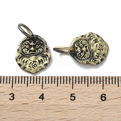 Tibetan Style Brass Pendants KK-M284-29AB-1