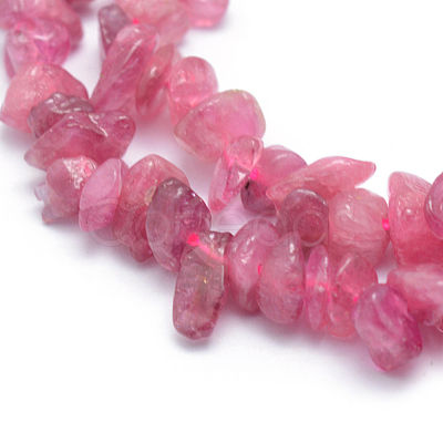 Natural Red Tourmaline Beads Strands G-P332-67-1