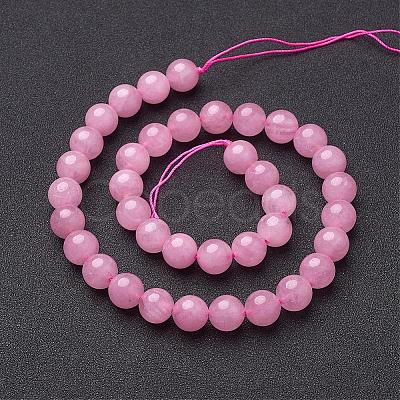 Natural Rose Quartz Beads Strands GSR10mmC034-1